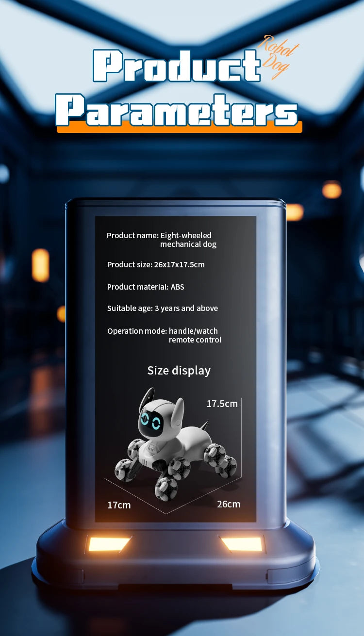 Y9 Intelligent Remote Control Robot Dog Electronic Stunt Rc Cars  with Light & LED Eyes Touch-sense Electric Toys for Boys Kids