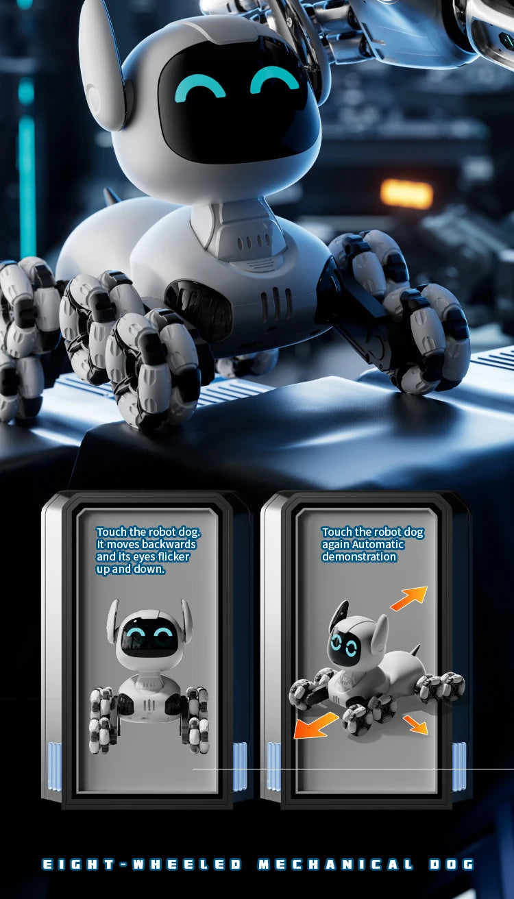 8WD Intelligent Remote Control Robot Dog Touch-sense Music Stunt RC Car Electric Radio Control