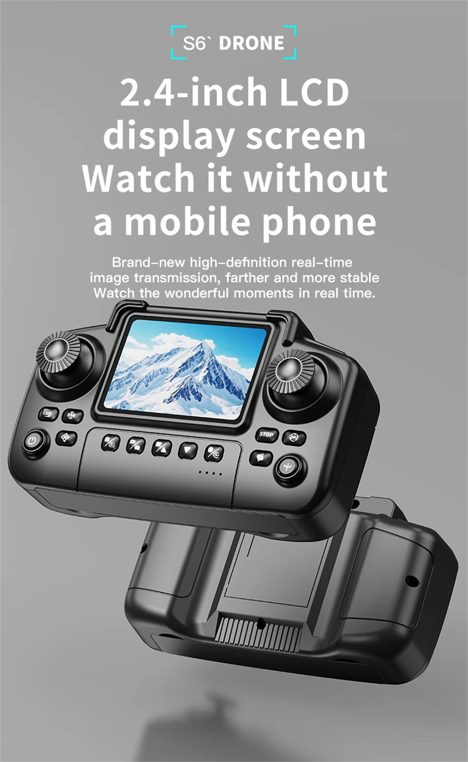 New Hot Sell S6 Drone Profesional 8k 4K HD Camera Optical Flow 5G Control Screen Obstacle Avoidance