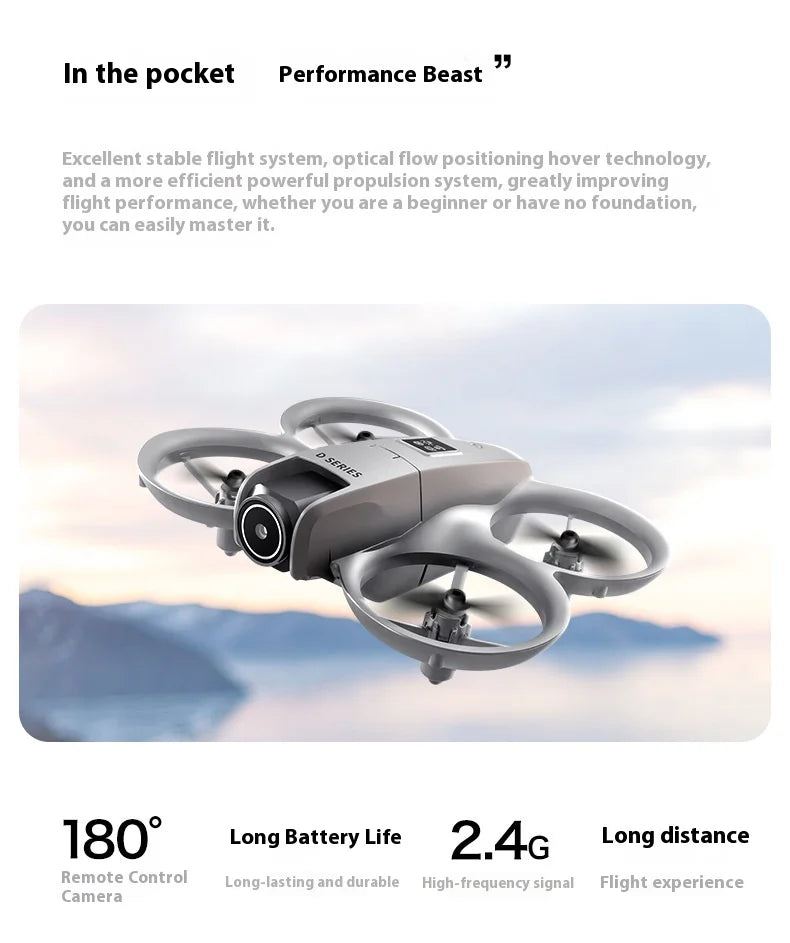 OPPO D16 Drone HD Dual Camera 8K 3 Battery Brushless Motor Optical Flow GPS Positioning Avoidance Drone