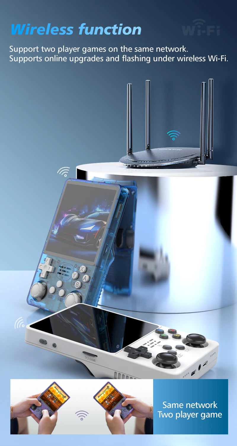 Big Screen Open Source R36Plus Retro Game Console R36S Plus 4.0 inch