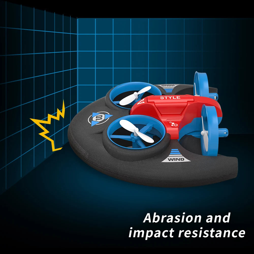 JJRC H101 2.4G Rc Water Land and Air Flying Hovercraft Remote Control Vehicle 3-in-1 Rc Mini Drone
