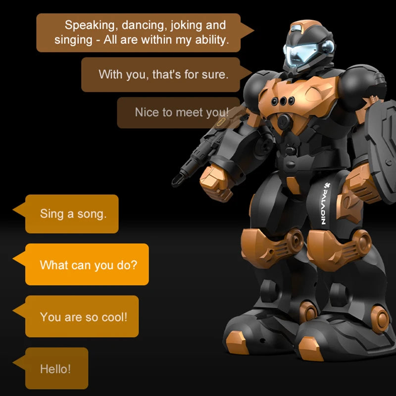 RC Robot Toy Intelligent Programming Voice Controlled Gesture Remote Control LED Smart Dancing Robot Kids Toy