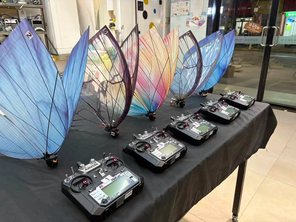 Magical LED RC Butterfly Drone Flying Bionic Insect Toy with Colorful Wings,
