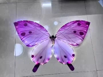 Magical LED RC Butterfly Drone Flying Bionic Insect Toy with Colorful Wings,