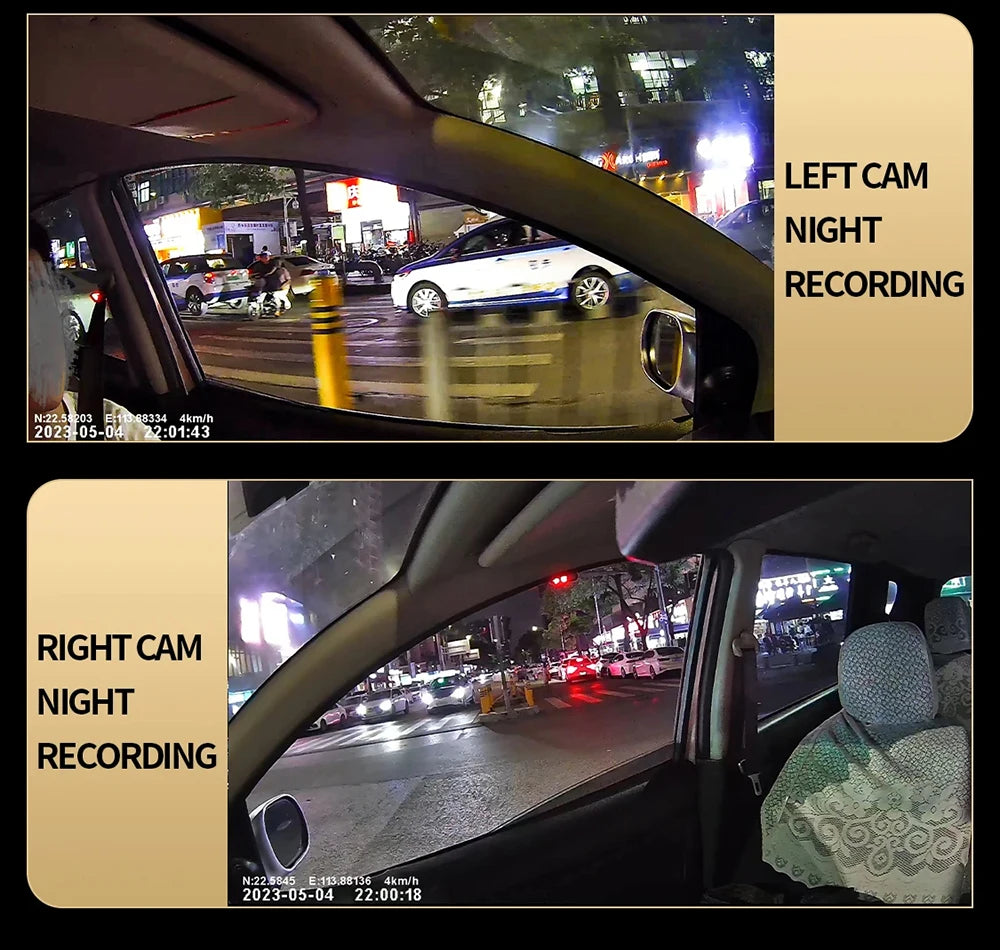 360°Auto Camera 1080P Video Recorder 3/4 Lens WIFI DashCam for Car DVR Black Box Night Vision 24H