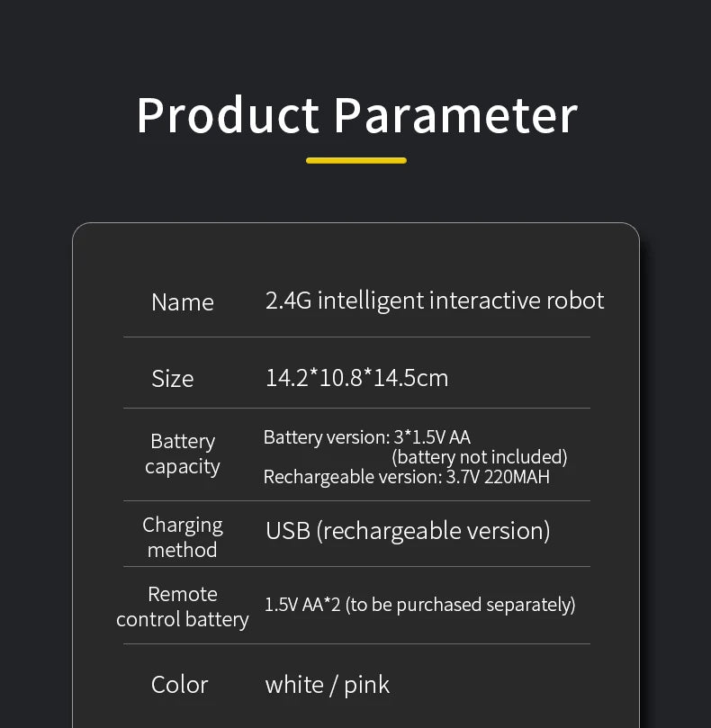 Intelligent Remote Control JJRC R22 Robot Toy Gesture Sensing Music Recording Education Programming Science Popularization Robot