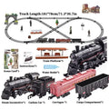 Classical Battery Operate Electric Railway Train Steam Locomotive Set Adding Water to Smoke Train Toys with Light&Sound   ﻿