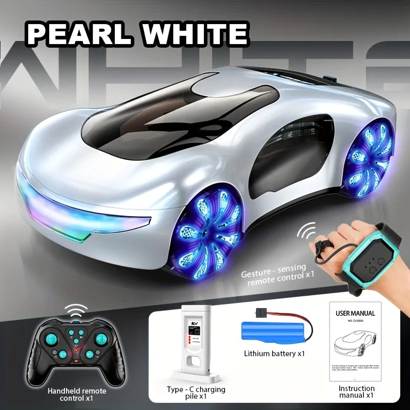 New energy RC Cars Toys for Boys 2.4GHz Remote Control Car with Lights Music & SprayEffects Gesture Sensing