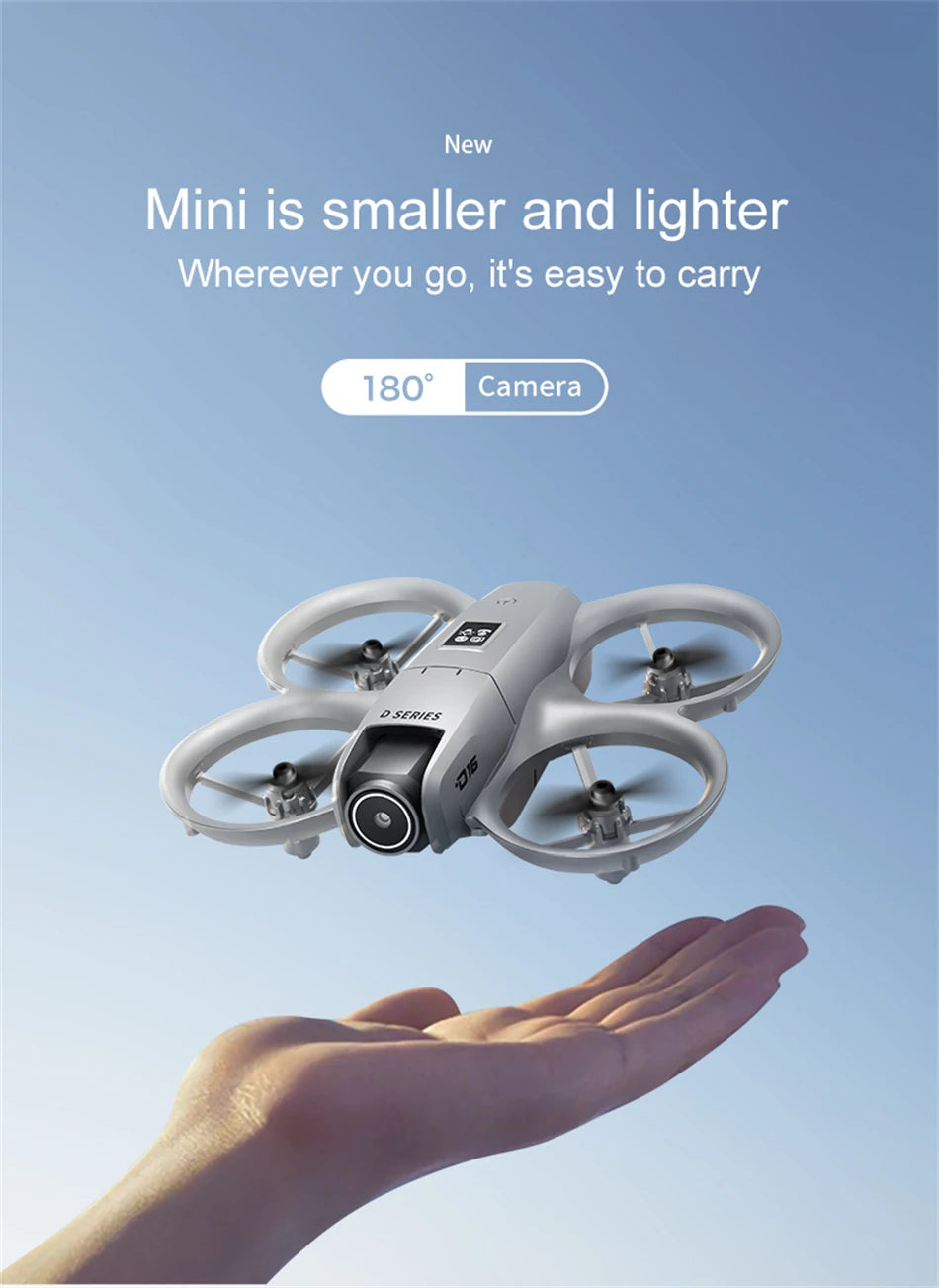 NEW Drones D16 GPS 8K Professional HD 180° Dual Camera 5G WIFI Brushless Motors Obstacle Avoidance FPV Foldable