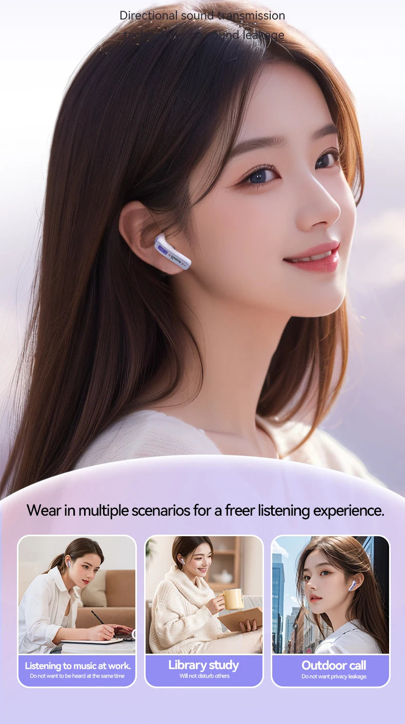 2025 NEW EBL12 Wireless Bluetooth Headset Outdoor Sport Gaming Wireless Headphones Mic Noise Cancelling