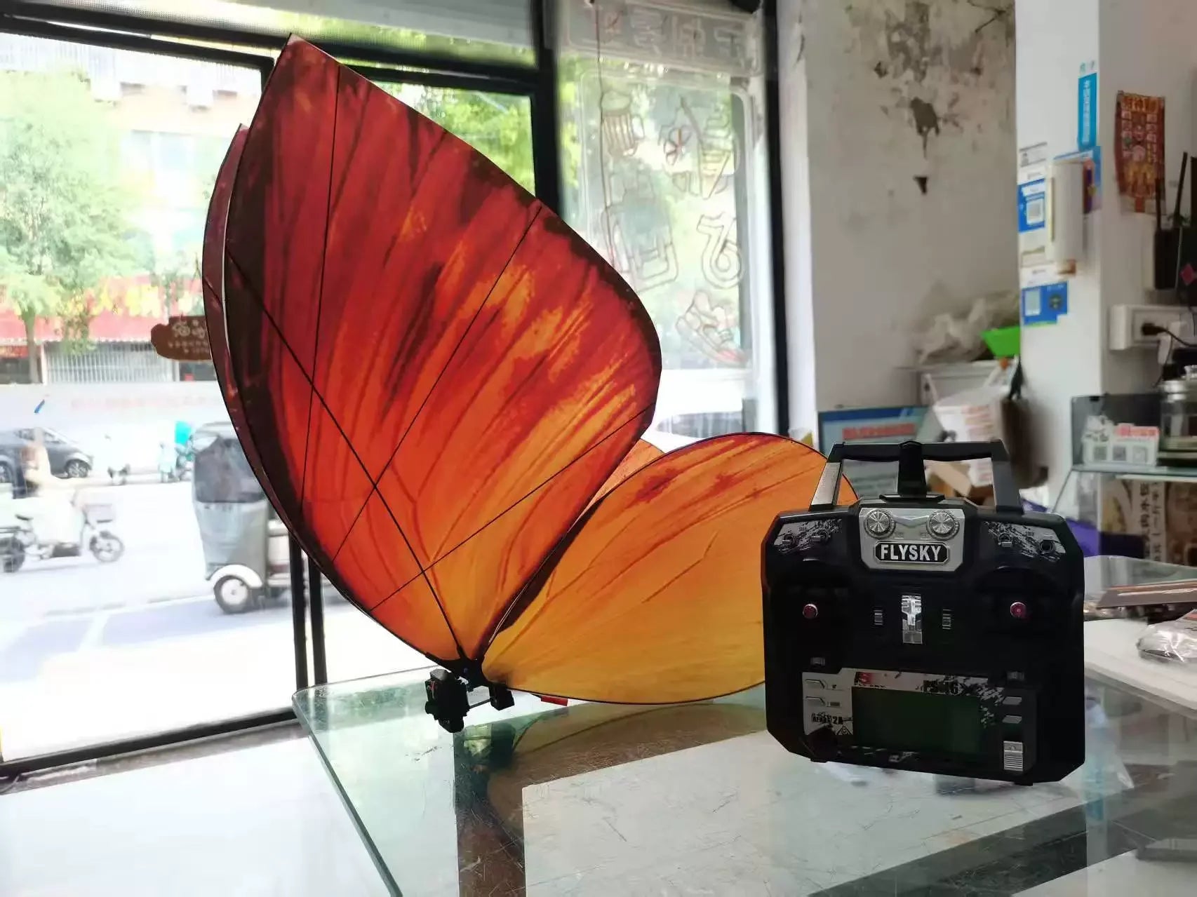 Magical LED RC Butterfly Drone Flying Bionic Insect Toy with Colorful Wings,