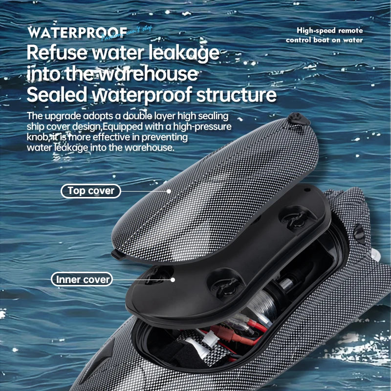 Fy011 RC Boat Electric Speedboat Racing Water Toy 2.4G Boat High-speed Turbojet Remote Control Boat