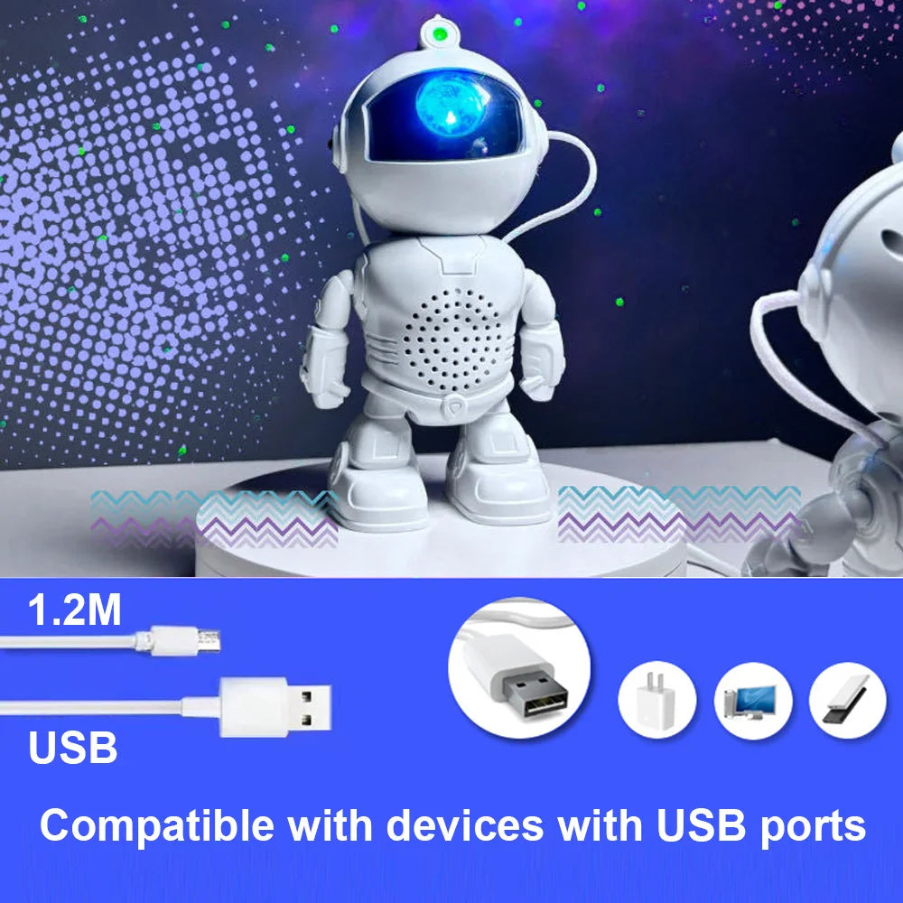 Galaxy Star Astronaut Projector Light Starry Sky Porjectors Lamp Decoration Bedroom Room Nebula LED Night Light