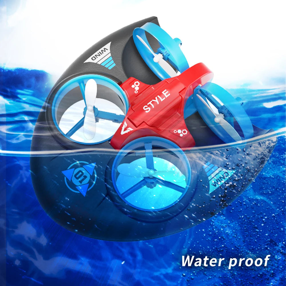 JJRC H101 2.4G Rc Water Land and Air Flying Hovercraft Remote Control Vehicle 3-in-1 Rc Mini Drone