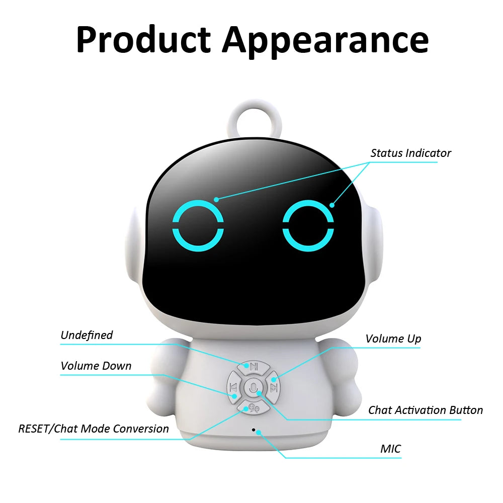 Tuya Smart AI Robot WiFi Early Education Toys for Children Speech Recognition & Voice Interactive
