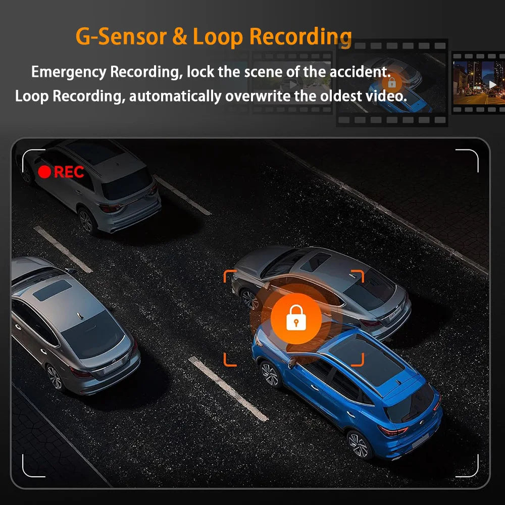 360°Auto Camera 1080P Video Recorder 3/4 Lens WIFI DashCam for Car DVR Black Box Night Vision 24H