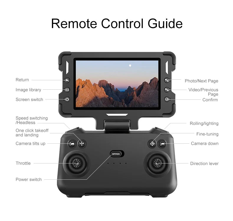 droneS 4k professional 10km  brushless optical flow  dual mirror professional aerial photography