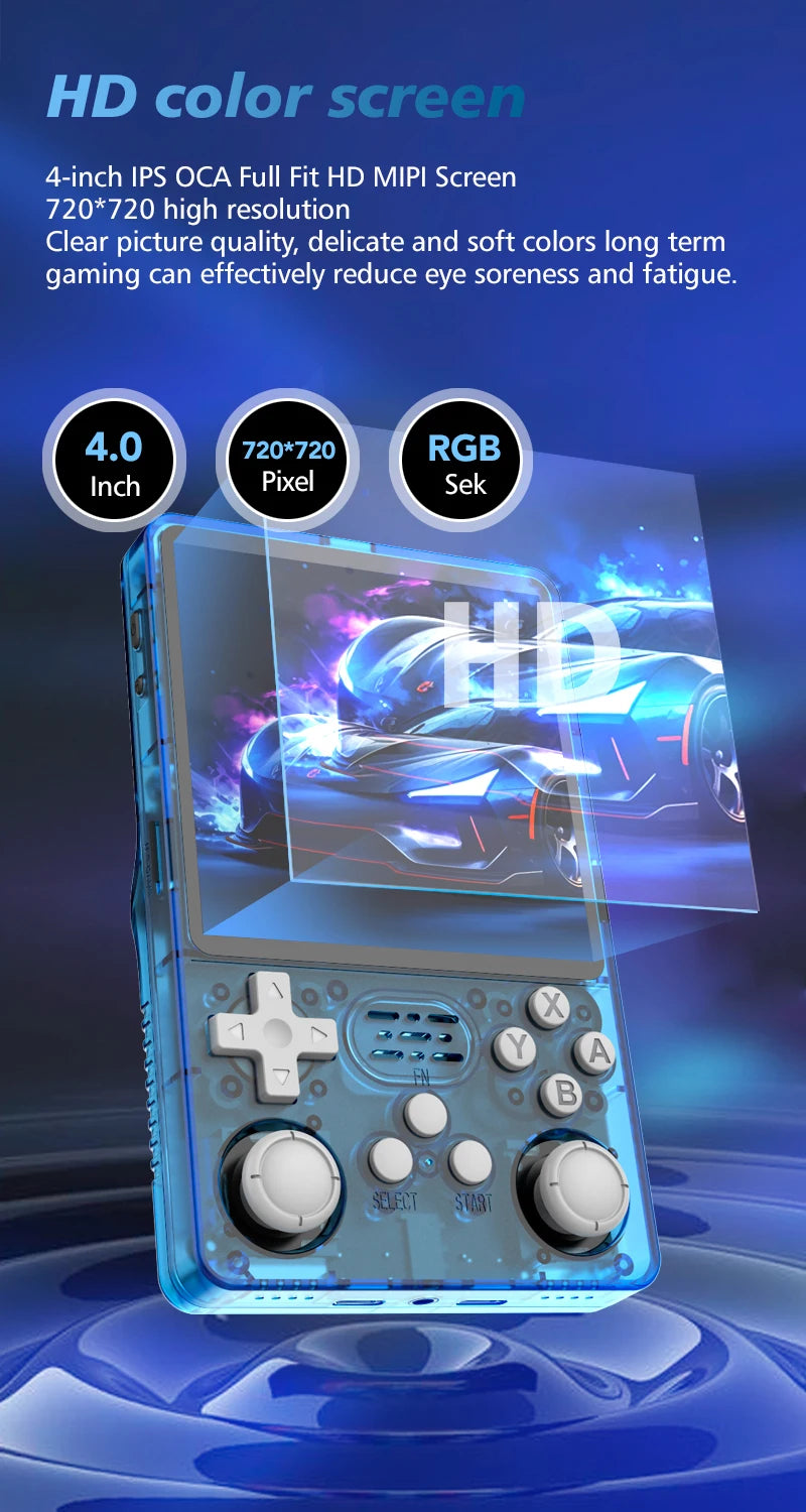 Big Screen Open Source R36Plus Retro Game Console R36S Plus 4.0 inch