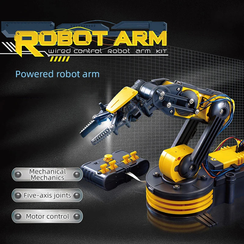 Remote Control Manipulator DIY Electric Scientific Robot Arm Experiment Assembling Children's Educational Toys