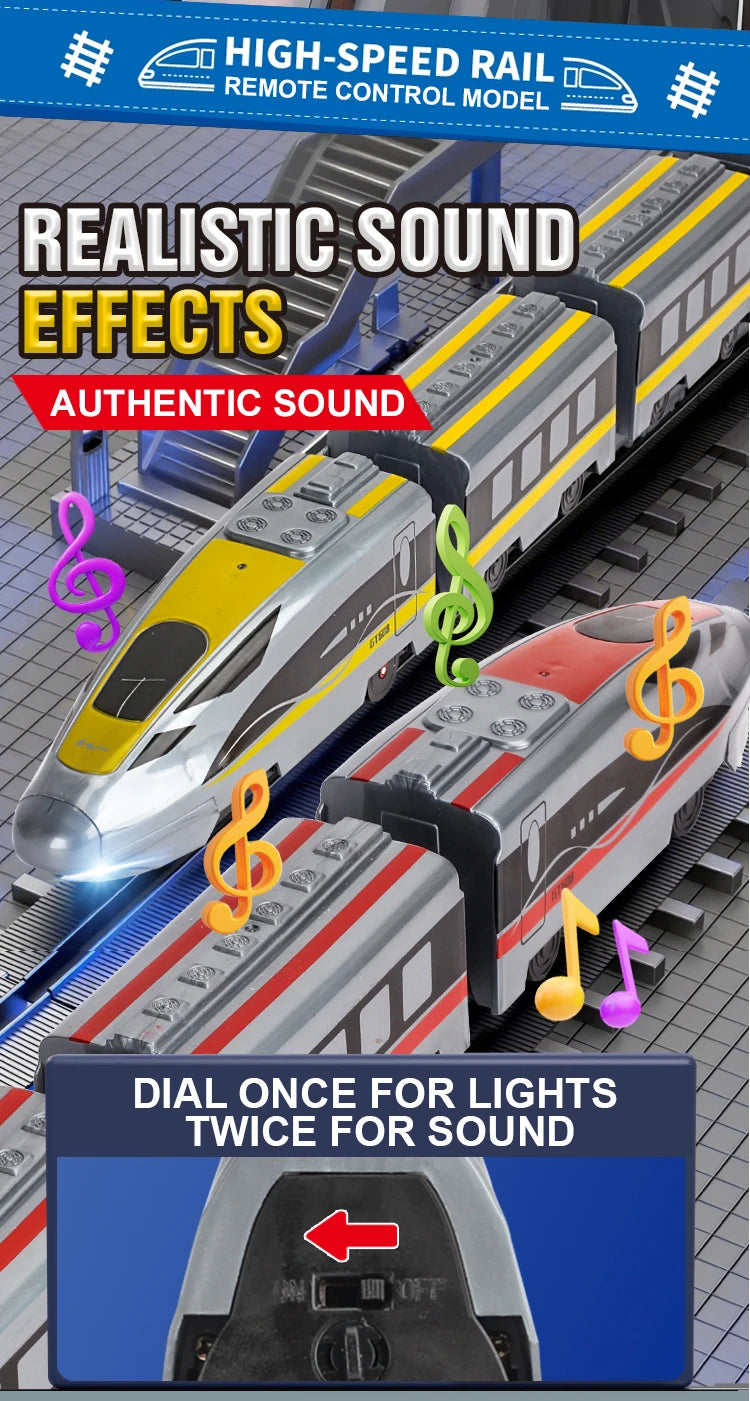 Simplified Operation Model Of High-Speed Train Simulation Remote Control Car Sound And Light