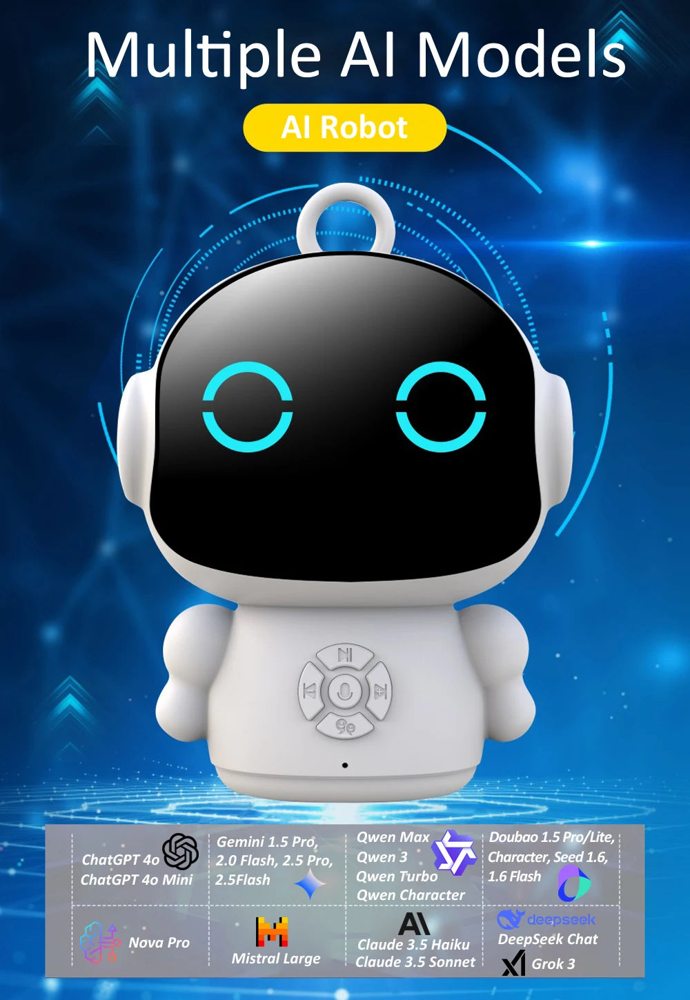 Tuya Smart AI Robot WiFi Early Education Toys for Children Speech Recognition & Voice Interactive