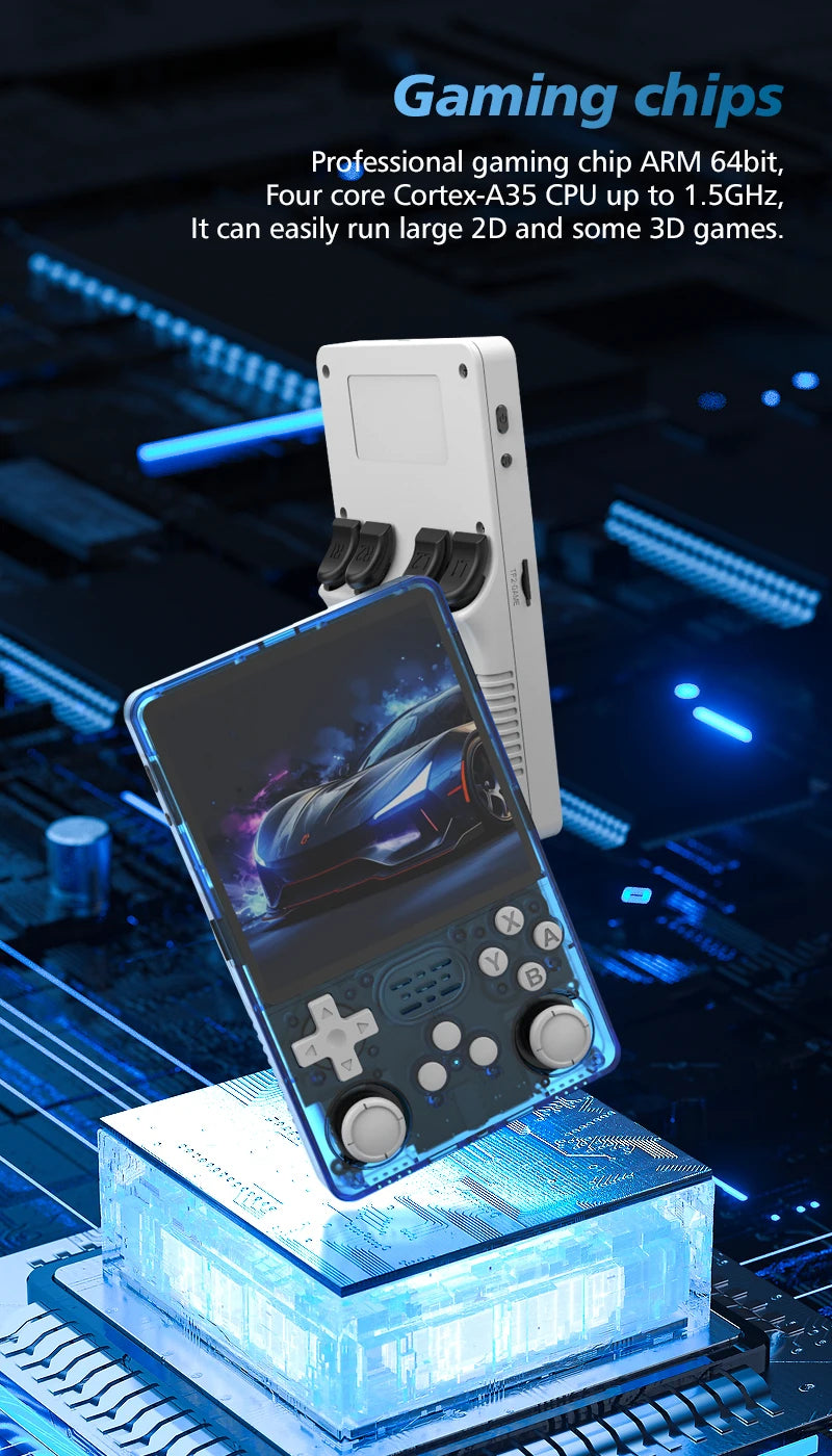 Big Screen Open Source R36Plus Retro Game Console R36S Plus 4.0 inch