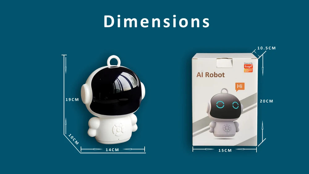 Tuya Smart AI Robot WiFi Early Education Toys for Children Speech Recognition & Voice Interactive