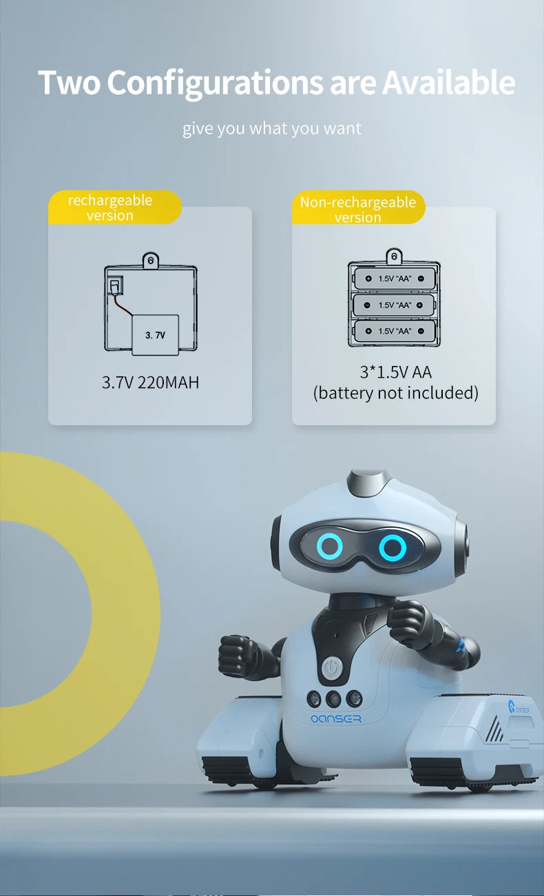 Intelligent Remote Control JJRC R22 Robot Toy Gesture Sensing Music Recording Education Programming Science Popularization Robot
