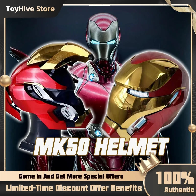 Marvel Iron Man RC Mk50 Wearable Voice-Activated Helmet Collectible Toy Figure