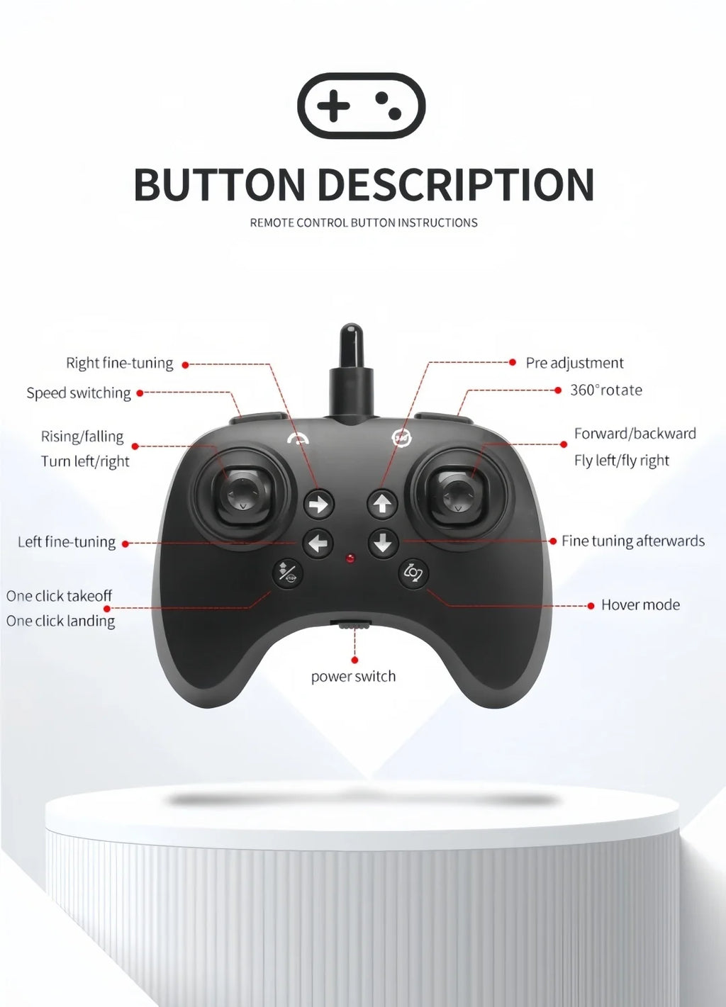 2.4G remote-controlled flying sword - 4-axis flying sword with light display, wristwatch control for special sword shape