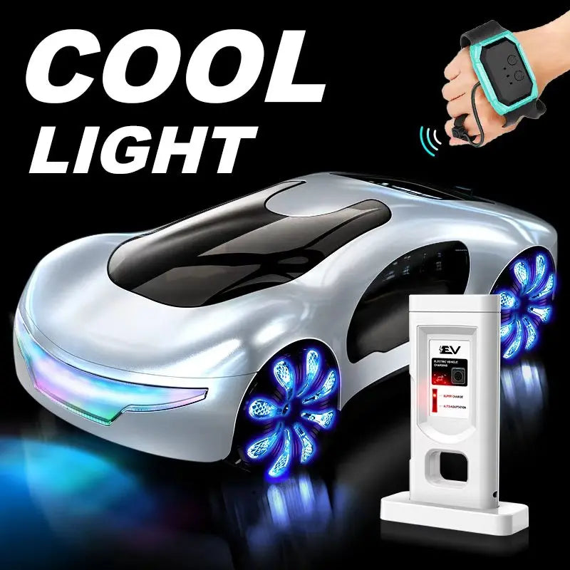 New energy RC Cars Toys for Boys 2.4GHz Remote Control Car with Lights Music & SprayEffects Gesture Sensing