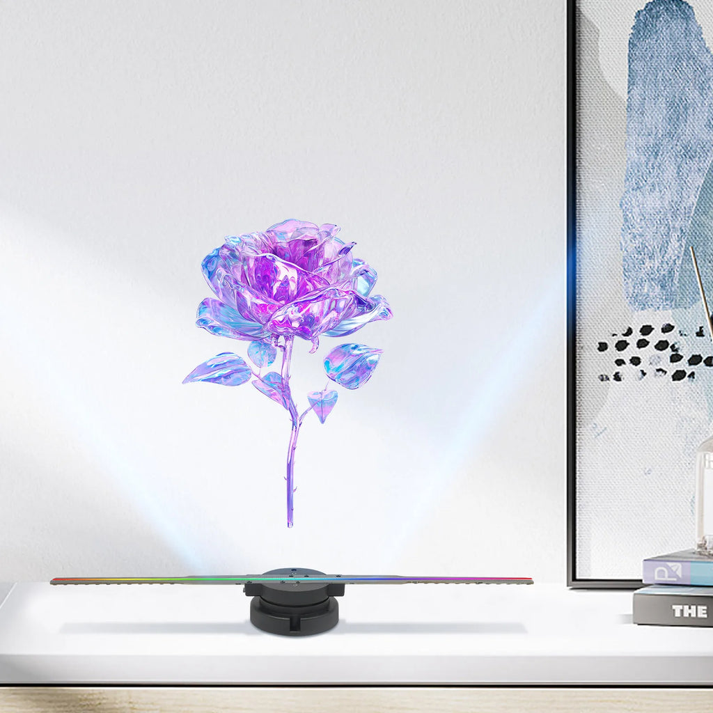3D Hologram Fan 3D Holographic Fan Projector LED Advertising Display Screen, Upgraded US Standard for Store Promotion Exhibition