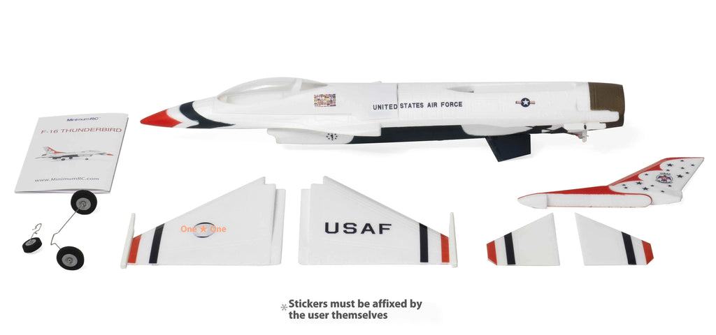 MinimumRC F-16 Micro Jet Simulation 30mm Duct 2S Gyro Self-Stabilizing RC Airplane Remote Control Fixed-Wing Aircraft Model Toy