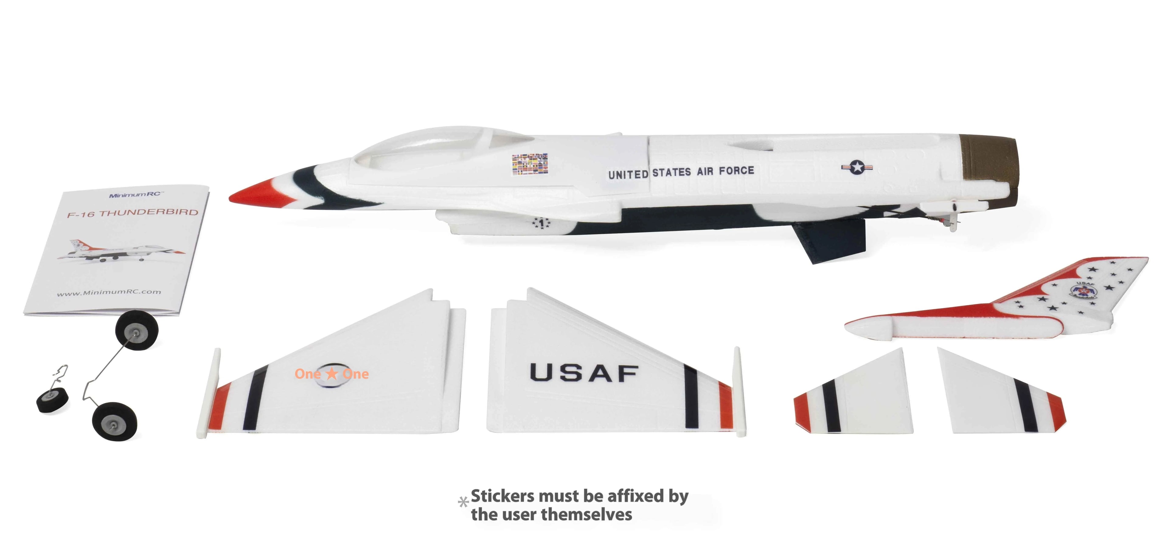 MinimumRC F-16 Micro Jet Simulation 30mm Duct 2S Gyro Self-Stabilizing RC Airplane Remote Control Fixed-Wing Aircraft Model Toy