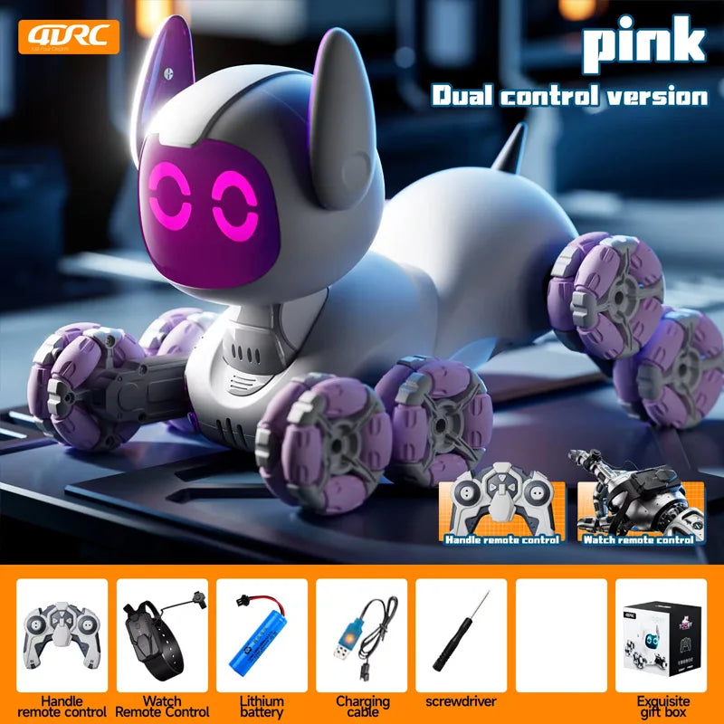 Y9 Intelligent Remote Control Robot Dog Electronic Stunt Rc Cars  with Light & LED Eyes Touch-sense Electric Toys for Boys Kids