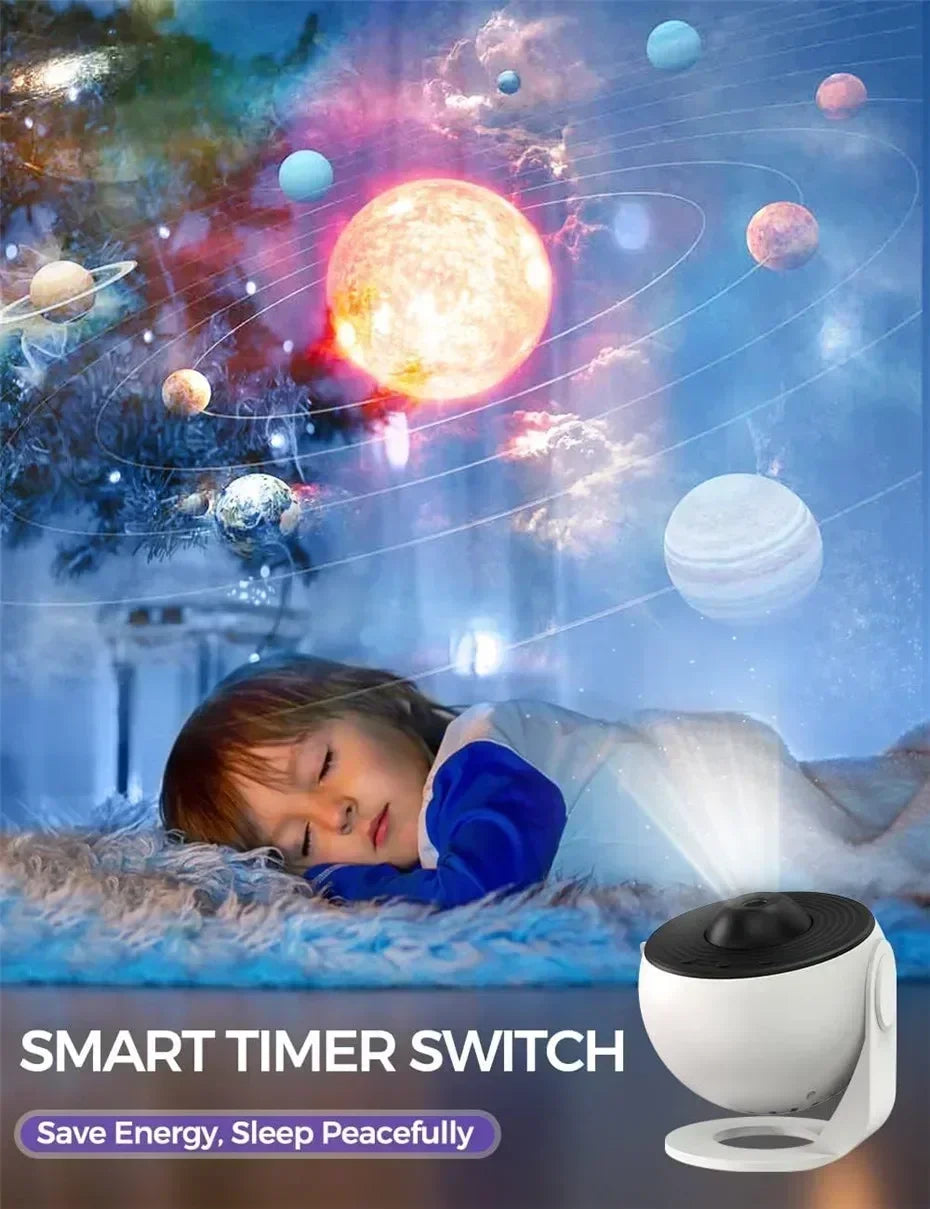 New Star Projector Galaxy Light 13 in 1 Planetarium 360° Rotating Aurora Night Light Lamp for Bedroom Starry Sky