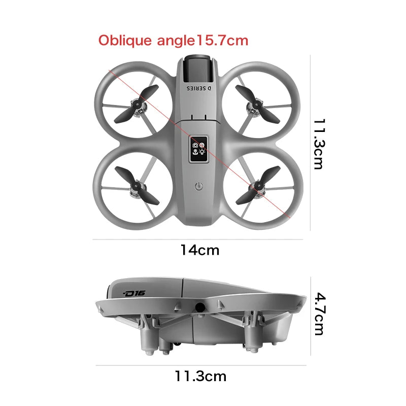 NEW Drones D16 GPS 8K Professional HD 180° Dual Camera 5G WIFI Brushless Motors Obstacle Avoidance FPV Foldable
