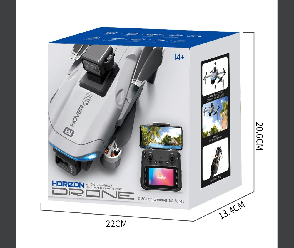 X40 PRO GPS Drone 8K HD Camera 3-axis gimbal Aerial Photography 5G WIFI Brushless Avoid Obstacles FPV Fishing Drone