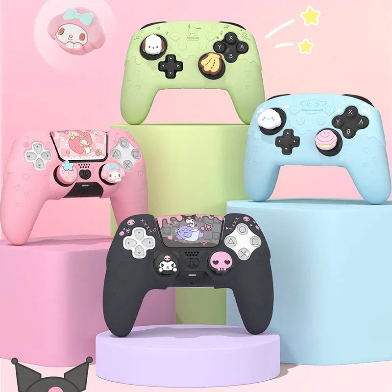 Sanrio Kuromi Ps5 Controller Silicone Cover Anti Slip Protective Case With Cute Thumb Grips Protective Cas For Ps5 Nspro