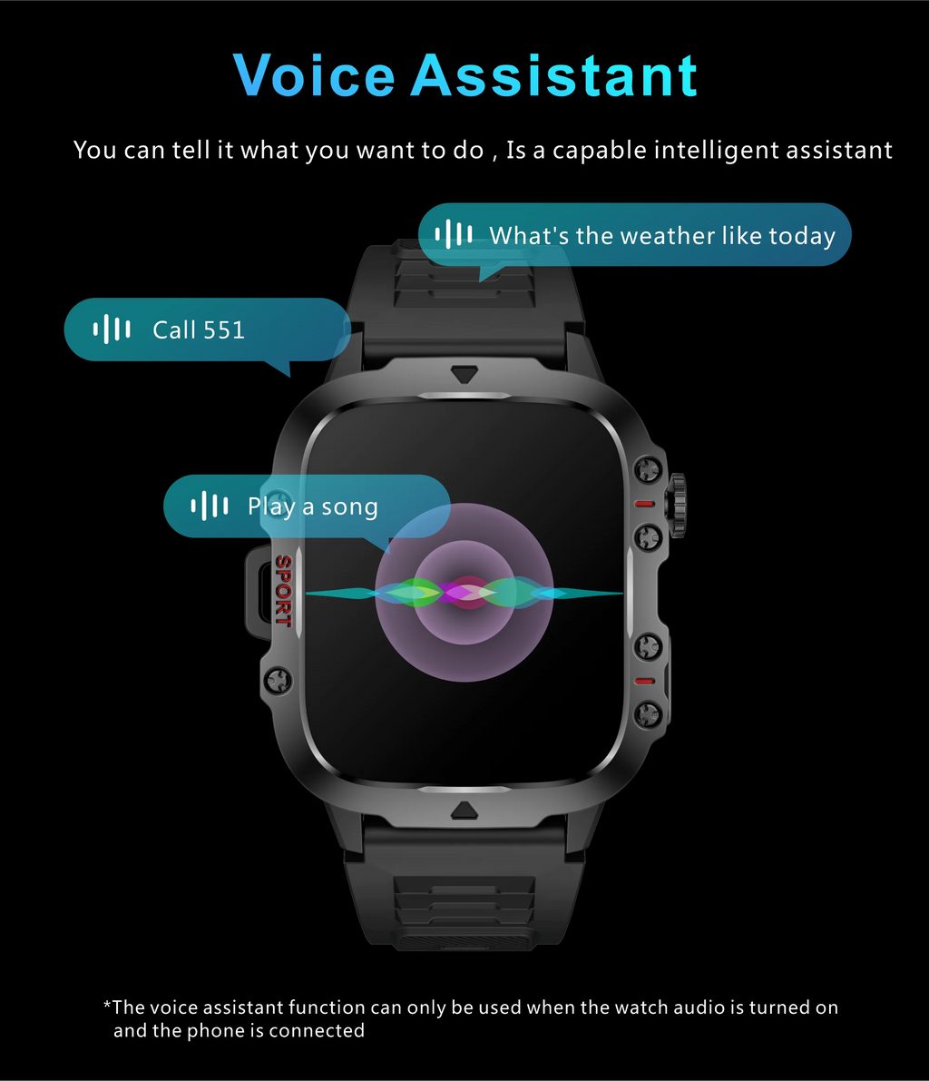 Original Military Men Smart Watches Wireless Call Fitness Clock IP68 Swim Waterproof Sport Smartwatch
