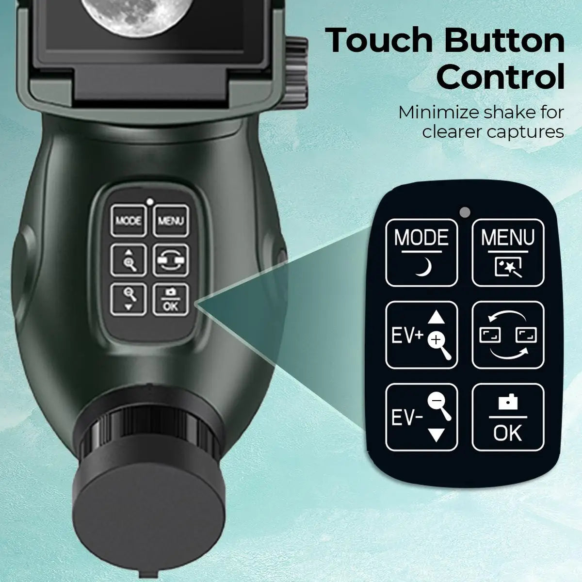 Spotting Scope Monocular Telescope with Camera 4K Video 30MP Photo 3in Display