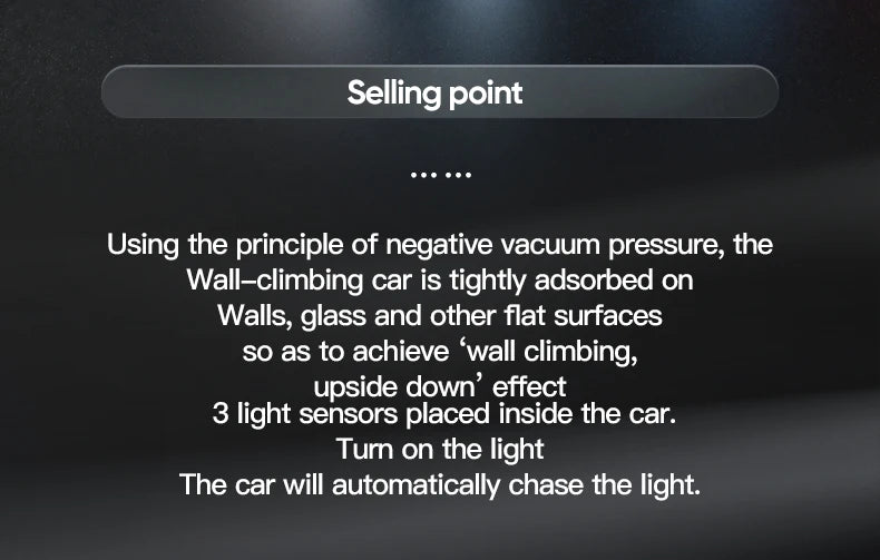 Light-Chasing Wall-Climbing Car, Infrared Sensor Remote Control Car, Wall-Climbing Car, Four-Wheel Drive Car, Toy Racing Car,