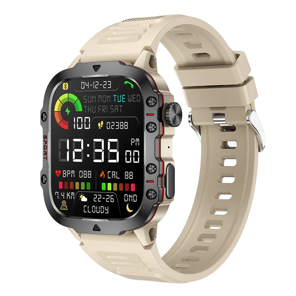 Original Military Men Smart Watches Wireless Call Fitness Clock IP68 Swim Waterproof Sport Smartwatch