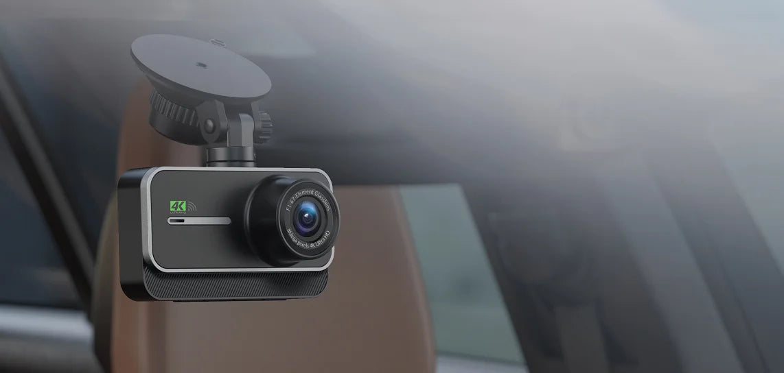 4K Dash Cam for Cars  WIFI Camera for Car Front and Rear Dash Camera Black Box 24H