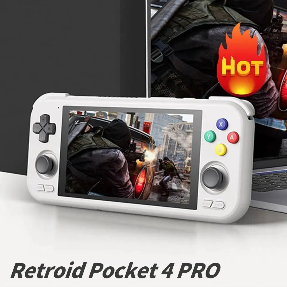 Retroid Pocket 4Pro Handheld Game Console 4.7Inch Touch Screen RAM 8GB WiFi 6.0 Bluetooth 5.2 5000mAh