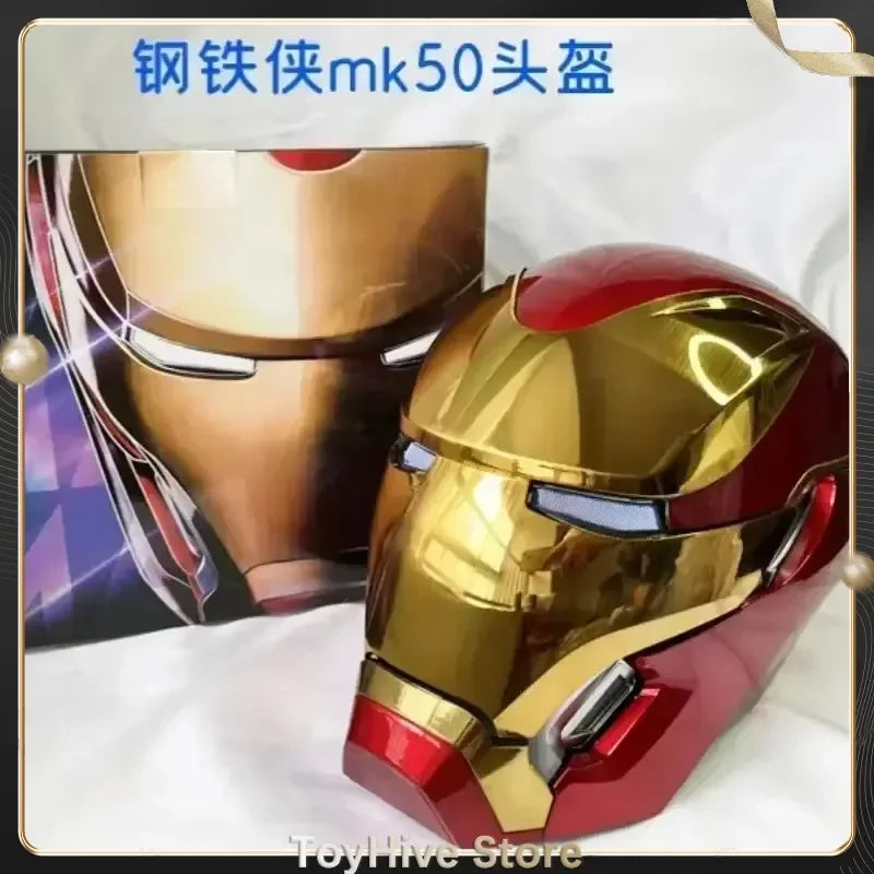 Marvel Iron Man RC Mk50 Wearable Voice-Activated Helmet Collectible Toy Figure