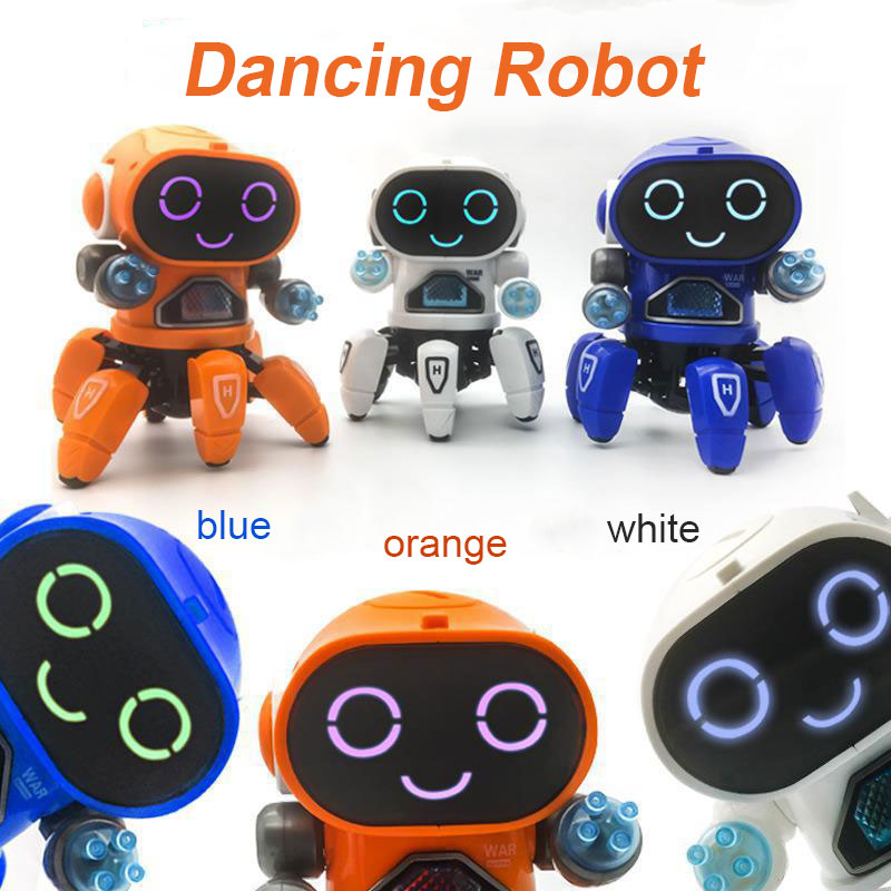 Dance Music 6 Claws Robot Octopus Spider Robots Vehicle Birthday Gift Toys for Children