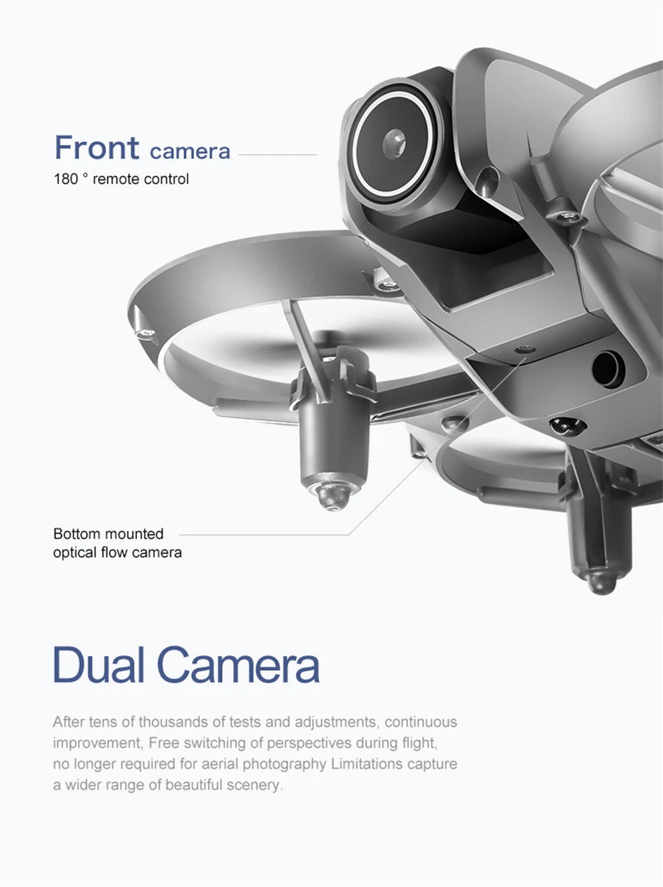 NEW Drones D16 GPS 8K Professional HD 180° Dual Camera 5G WIFI Brushless Motors Obstacle Avoidance FPV Foldable