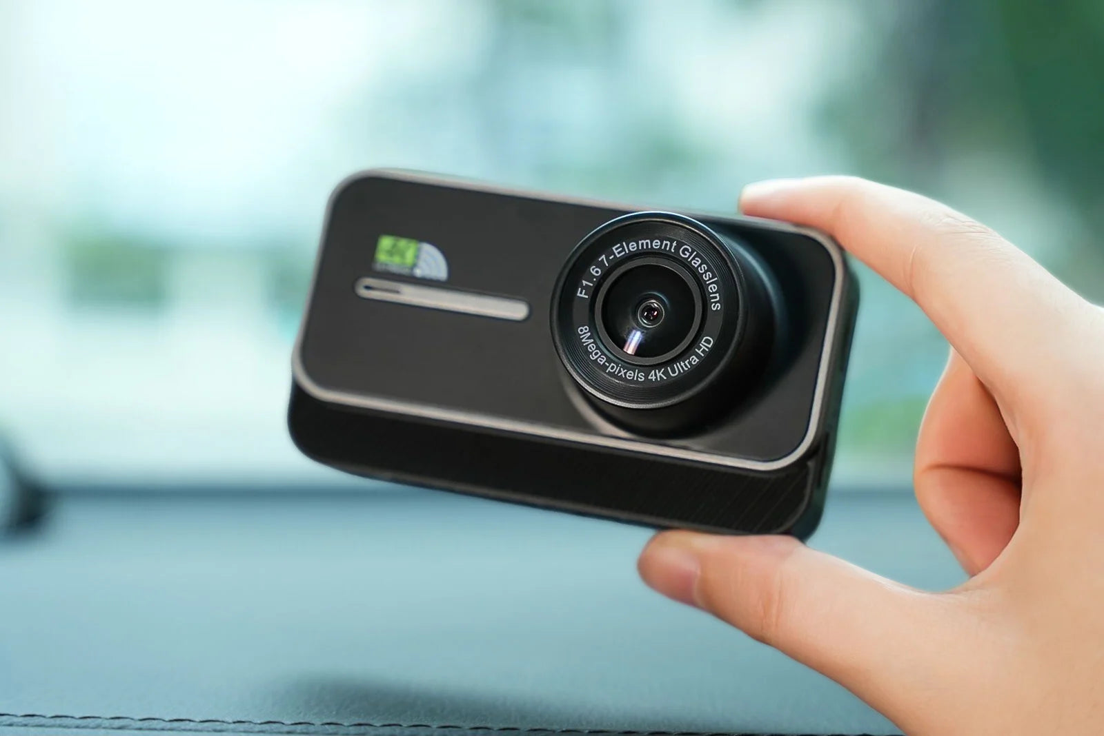4K Dash Cam for Cars  WIFI Camera for Car Front and Rear Dash Camera Black Box 24H